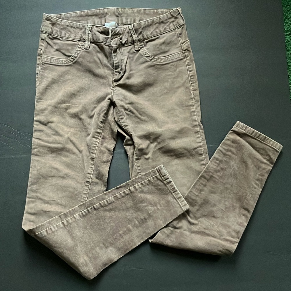 Light brown straight leg corduroy pants